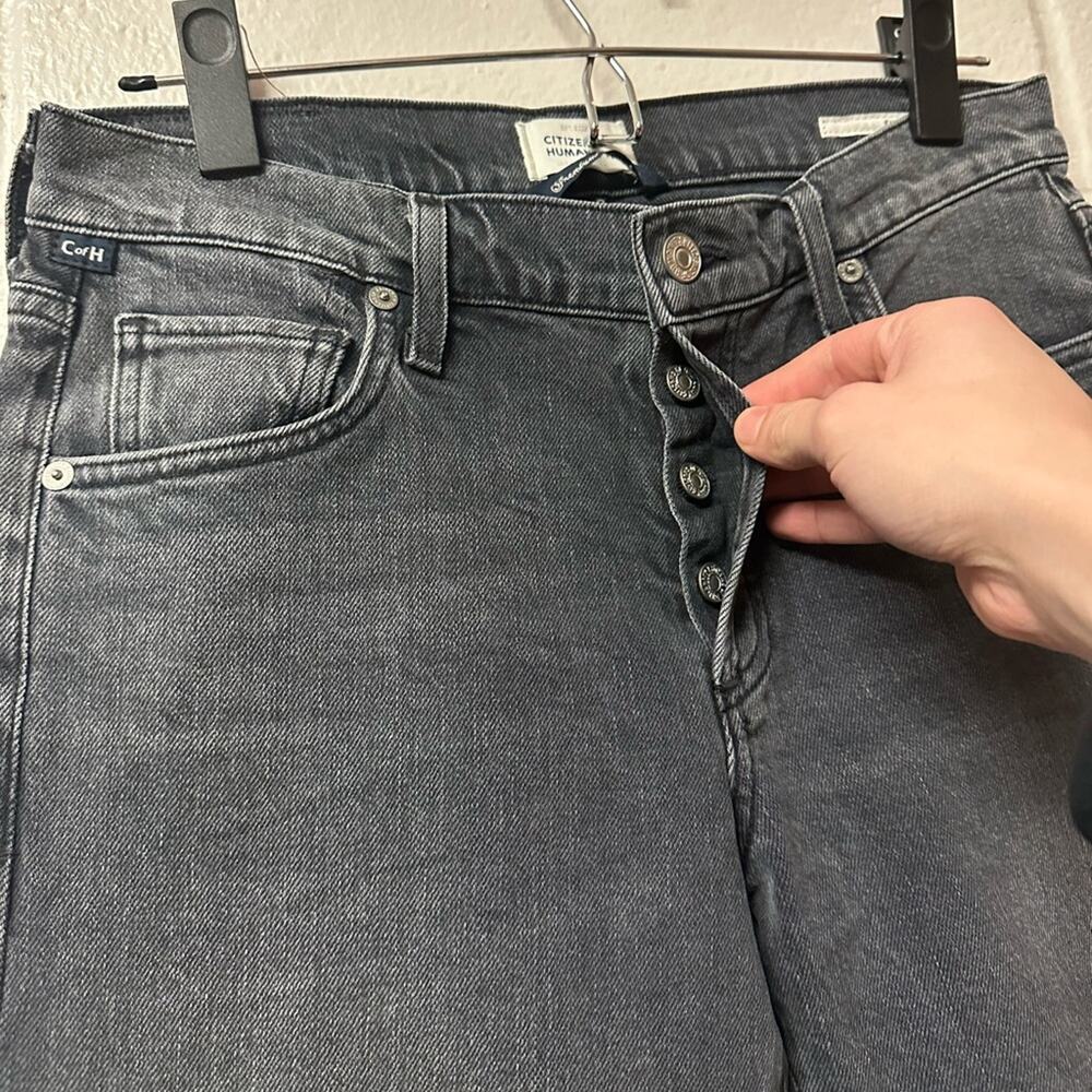 Citizens of Humanity COH Emerson Slim Boyfriend Jean Whisper Wash Gray Size 25 - Picture 5 of 13
